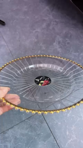 Decorative modern style PET plates daily or event use suitable