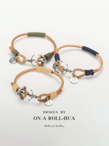 Retro Genuine Cowhide Rope Hand Woven Bracelet Material Kit New Arrival Hand Chain Rope DIY Crafting Fashion Accessory