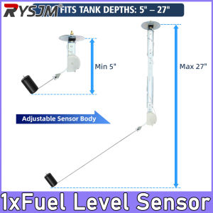 RYSJM | 240~33 ohm Auto Fuel Float Sensor for Fuel Meter Indicator Universal Fuel Level Oil Tank Sender 12V Car Meter Tank Level