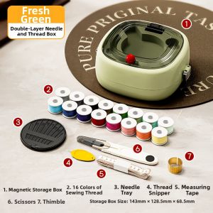 Luxury Student Dorm Sewing Kit Magnetic Storage Box