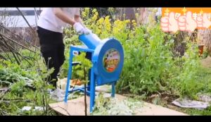 220V Stainless Steel Multifunctional Animal Feed Processor - Electric Grinder/Shredder for Farm & Garden