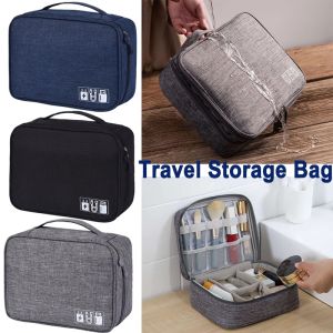 Multi-Function Travel Storage Bag Data Cable Gadget Cards Bag Waterproof Portable Organizer Bag