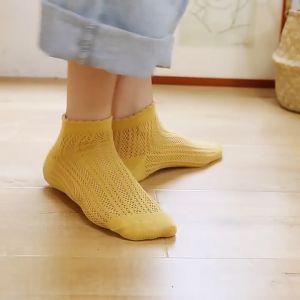BF-P252 Kaos Kaki Wanita Motif Polos Pattern Garis / Kaoskaki Pola Pendek Semata Kaki Fashion Korea