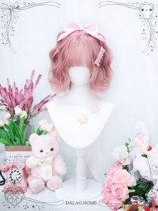 Natural Short Curly Wig Full Head Set for Women Lolita Style Anime Cosplay Hairpiece Preorder from Mainland China