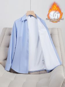 YIMUZI | Warm Flannel Professional Womens Shirt