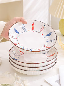 JINJIE | Underglaze Japanese Ceramic Plate Set