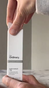 The Ordinary Lactic Acid 10% + HA 30ml Gentle AHA Exfoliating Serum Soothes Skin Softens Texture Reduces Dullness Improves Uneven Tone Hydrating With Hyaluronic Acid