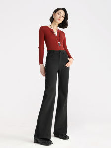 HIPPIE MISS | Slimming Stretchy Petite Black Flared Jeans