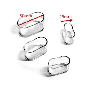 16pcs Silicone Chair Leg Socks Transparent Oval Table Floor Feet Cover Protector Pads Furniture Pipe Hole Plugs Home decoration