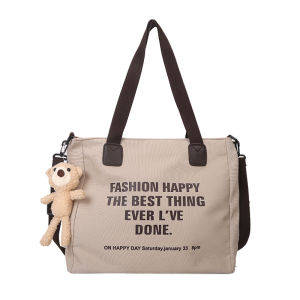 TINYAT Women Canvas Tote Handbags with Zip Casual Shoulder Bag Crossbody for Work School and Travel