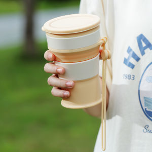 Foldable Coffee Cup Portable Cup Travel Mouthwash Cup Silicone Outdoor Retractable Travel Portable Compression Cup