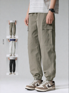 Wood soon | American Casual Workwear Loose Easy-to-match Spring New Trousers