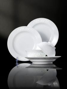 JINGDEZHEN | Home Use New Home Premium Carved Tableware Set
