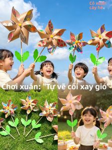 DIY Đồ Chơi Cối Xay Gió Ngoài Trời