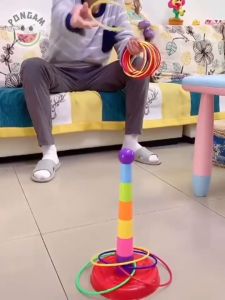 Throw Circle Toy Plastic Cast Throw Circle Hoop Ring Toss Gift Baby Fun Game Set Intelligence Educational Outdoor