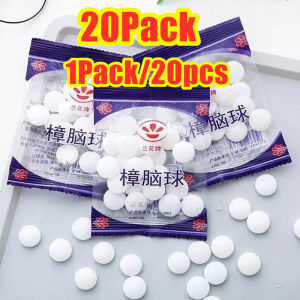 【BUY 10 TARE 10】20 Pack/400pcs Naphthalene Balls Moth Balls Repellent Closet Deodorizer Bug Off pest control Wardrobe Drawer Deodorizer Insect-resistant Moth-proofing Shoe Camphor sanitation