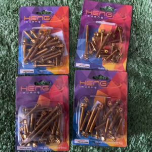 Heng crankcase cover bolt set raider 150 carb type gold
