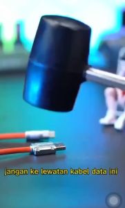 Kabel Data Charger Super Fast Charging 120 Watt | 120W - 6A Type C / Micro USB / Iphone Lightning iOS - Android Cable Data Garansi Original Bahan Silikon Tebal Gaming Viral