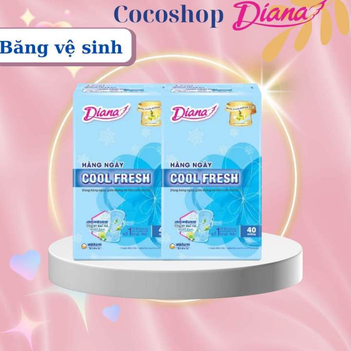 Băng Vệ Sinh Hằng ngày Diana Cool fresh 20 miếng- 40 miếng