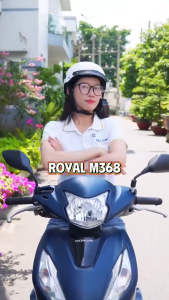 [NHÀ SẢN XUẤT] [SỮA MỜ] Mũ Bảo Hiểm Lưỡi Trai Royal M368 Nón Bảo Hiểm 1/2 Thời Trang Cho Nam Và Nữ Royal Chính Hãng | Trực tiếp từ NSX