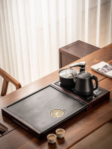 cpm·teaset | Automatic Tea Tray Set Home Use Black Slate Look Luxury Integrated