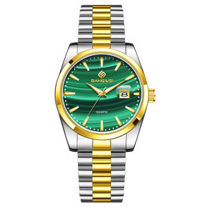 LIGE Men Watches Original BANGWEI Quartz Watch Calendar Luminous Waterproof Steel Band Wristwatch + Box