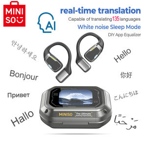 Miniso | Tai Nghe Không Dây MINISO M98 AI Translator Tai Nghe Bluetooth Tai Nghe Chơi Game Thể Thao OWS Có Chức Năng Dịch APP Chống Nước IPX5