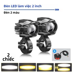 Đèn Pha LED HAOLIDE Cho Xe Máy 6000K Trắng Đèn Sương Mù 3500K Đèn Trợ Sáng Đèn Pha Phụ Trợ Đèn Chiếu Sáng Xe Hơi Đèn Pha Xe Máy