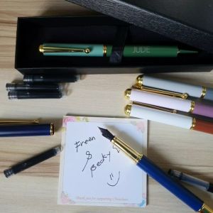 Personalized Fountain Pen (Free engrave & 5 refill inks)