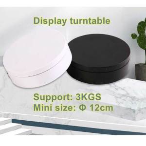 Max Loading 3KG Electric Rotating Display Stand For Watch Jewelry Figure Display with USB Cable