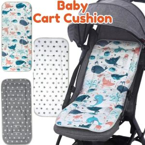 Universal Baby Stroller Seat Cover Cartoon Thin Cushion Pad Breathable Seat Body Support Pad