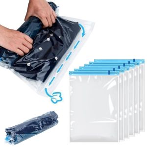 10 Travel Compression Bags Roll Up Travel Space Saver Bags for Luggage Cruise Ship Essentials Cothes Folding Compressed Bag