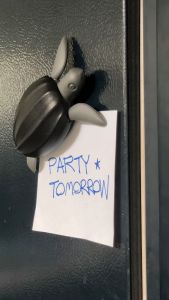 Save Turtle Bottle Stopper ที่เปิดขวดและอุดขวด ดีไซน์น้องเต่าน้อย มีแม่เหล็กติดตู้เย็น Qualy(ควอลี่)