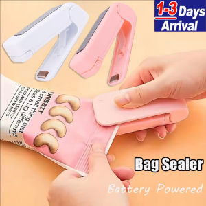 3pcs Mini Portable Sealing Machine Handheld Plastic Bag Sealer Household Electric Heat Sealing Machine for Vacuum Bags Snack Bags and Dried Fruit Bags