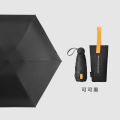 MissRain Portable Foldable Umbrella UV Protection Black Glue Sunscreen Lightweight Macaron Color Adult Five Fold Umbrella. 