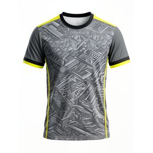Men Line Badminton T-Shirts Table Tennis Breathable Training Sports Tees Women Tennis Short Sleeve Running Quick Dry Clothing