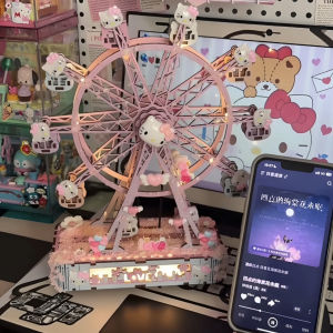 Romantic DIY Music Box Assembly Kit Birthday Gift for Girls Handmade Rotating Glowing Ferris Wheel Proposal Creative Creative Gift