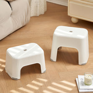 Thickened Plastic Baby Stool BDO Childrens Bathing Stool Living Room Small Bench Bathroom Stool Home Use Non-Slip Durable