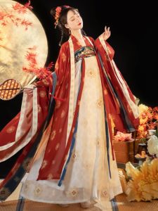 Original Hanfu Womens Clothing Song Dynasty Style Full Sleeve Embroidered Top Chest Length Spring Summer Polyester Fiber