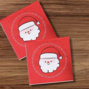 Party Dinner Napkin Serviette Disposable Paper Tissue - Christmas Xmas Red Santa Claus [NSP151]