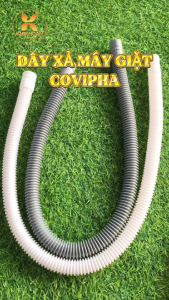 Dây Xả Máy Giặt Covipha Loại 1 Màu Trắng Ống Mềm Co Dãn Chống Rỉ | Dài 1m2 60cm | NPP Khởi Hoàn