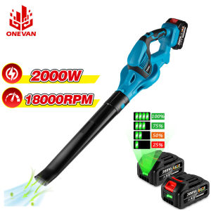 2000W 18000RPM Industry Powerful Electric Blower Handheld Cordless Leaf Blower Dust Blower Garden Power Tool For Makita 18V Battery