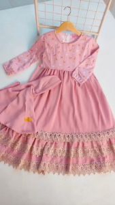 ZEBA - Dress anak bunga2 - Dress anak motif bunga - Baju dress wanita kondangan anak labella