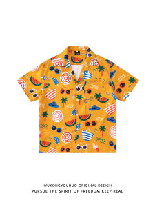 WUKONGYOUHUO | Casual Brand Hawaiian Short Sleeve Shirt