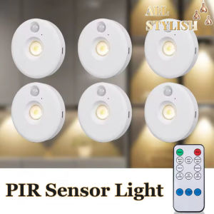 PIR Motion Sensor LED Under Cabinet Lamp Dimmable Rechargeable Night Light Stairs Closet Room Aisle Tube Bar Decor Bulb