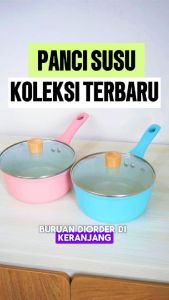 Sinda Panci Mpasi 18cm Panci Sup / Susu Panci Anti lengket batu medis + Tutup Kaca