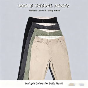 2026 New Spring Summer  Pants Men Straight Fit Fashion Thin Brand Clothing Solid Color Casual Trousers Male 28-38