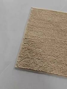Chenille Bathroom Rug Super Absorbent Non-Slip Bath Mat Soft Fluffy Shaggy Floor Mat for Bathroom Shower Machine Washable