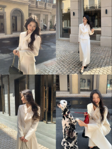 ALOHA LU | Bộ Đồ Mùa Xuân Phong Cách Quý Cô Elegante