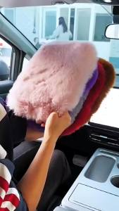 Universal Soft Furry Plush Armrest Box Pads Cover Center Console Polyester Armrest Pad Cushion Winter Car Interior Accessories